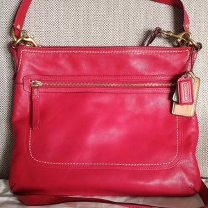 COACH Poppy Leather Shoulder Bag